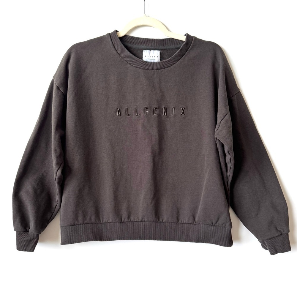 All Fenix chocolate brown logo sweatshirt